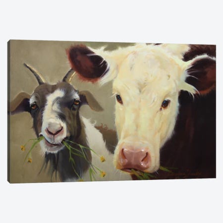 Farm Pals I Canvas Print #HAW7} by Carolyne Hawley Canvas Art