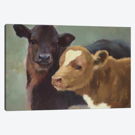 Farm Pals II Canvas Print #HAW8} by Carolyne Hawley Canvas Print