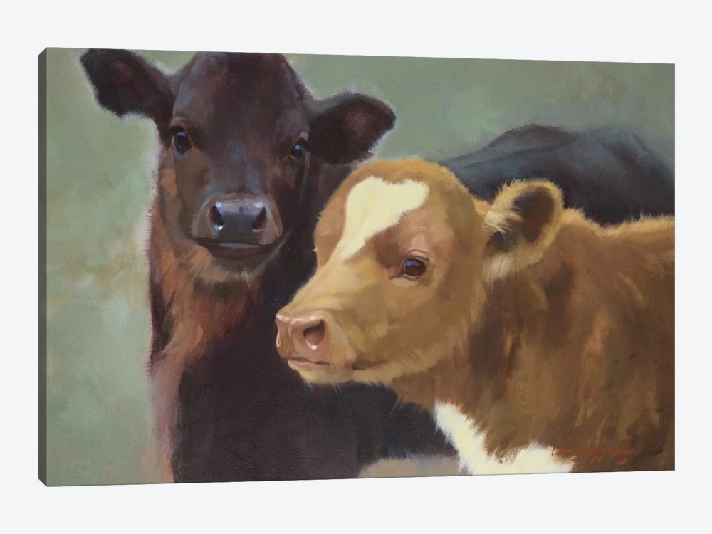 Farm Pals II by Carolyne Hawley 1-piece Canvas Wall Art