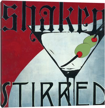 Shaken Stirred Canvas Art Print - KC Haxton