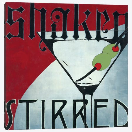 Shaken Stirred Canvas Print #HAX21} by KC Haxton Canvas Art Print
