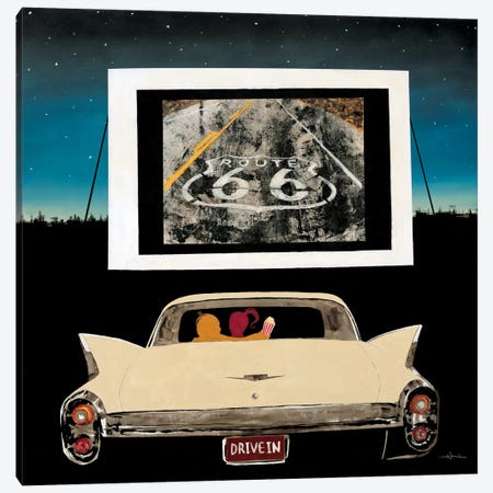 Drive In Canvas Print #HAX4} by KC Haxton Art Print