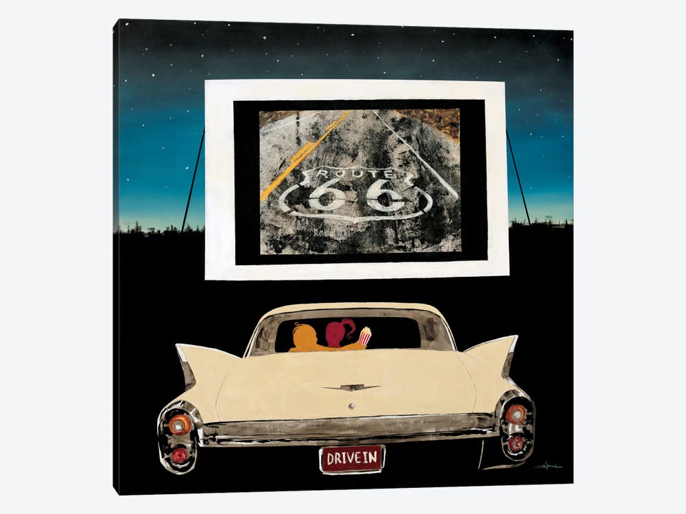 Drive In by KC Haxton 1-piece Canvas Art Print