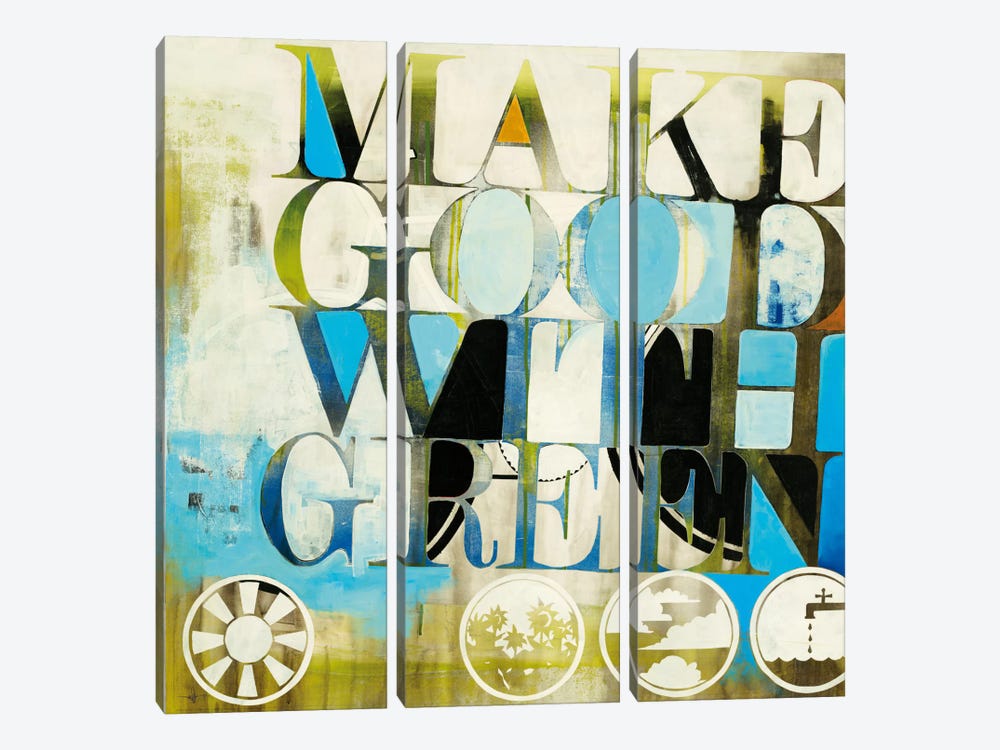 Good Morning by KC Haxton 3-piece Canvas Print