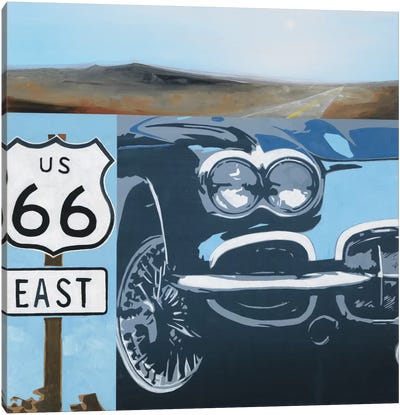 Route 66-A Canvas Art Print - KC Haxton