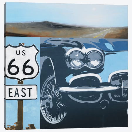 Route 66-A Canvas Print #HAX9} by KC Haxton Canvas Art