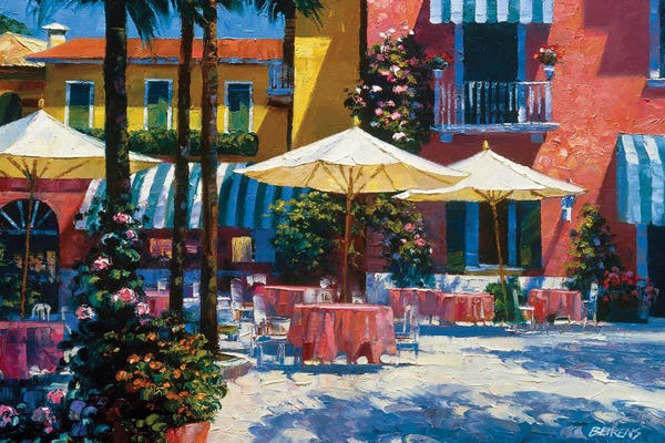 Howard Behrens: Inn at Lake Garda by Howard Behrens