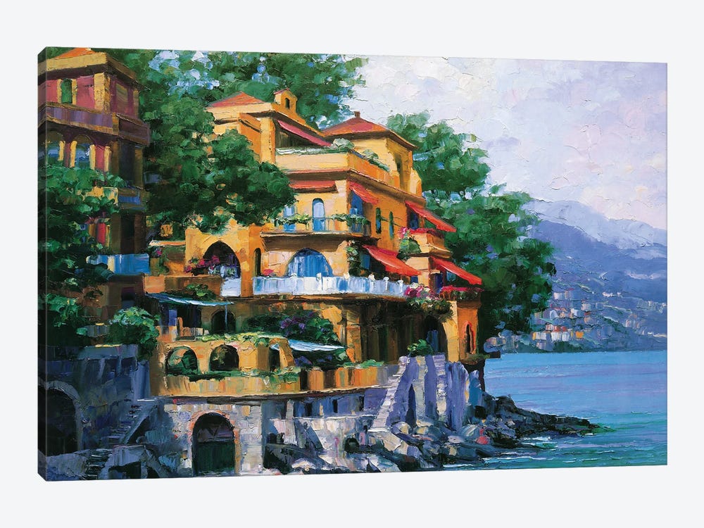 Portofino Villa by Howard Behrens 1-piece Canvas Art