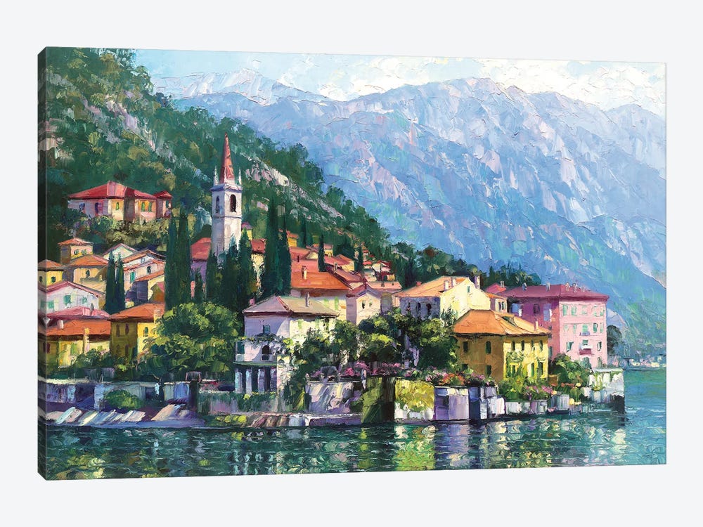Reflections of Lake Como by Howard Behrens 1-piece Canvas Print