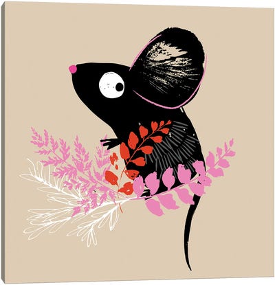 Little Mouse Canvas Art Print - Mouse Art