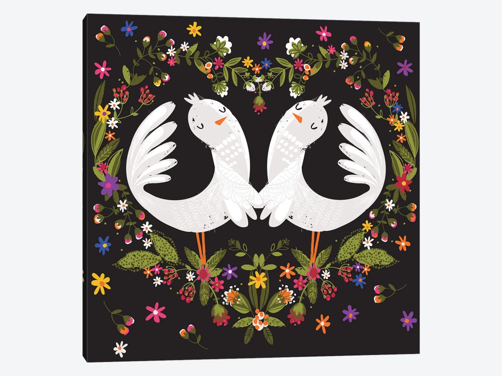 Love Doves by Helen Black 1-piece Canvas Print