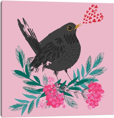 Bird Song Canvas Art Print - Helen Black