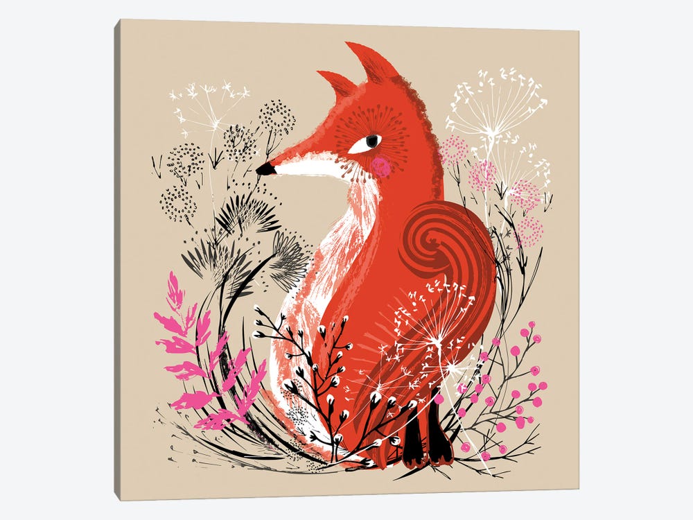 Red Fox by Helen Black 1-piece Canvas Artwork