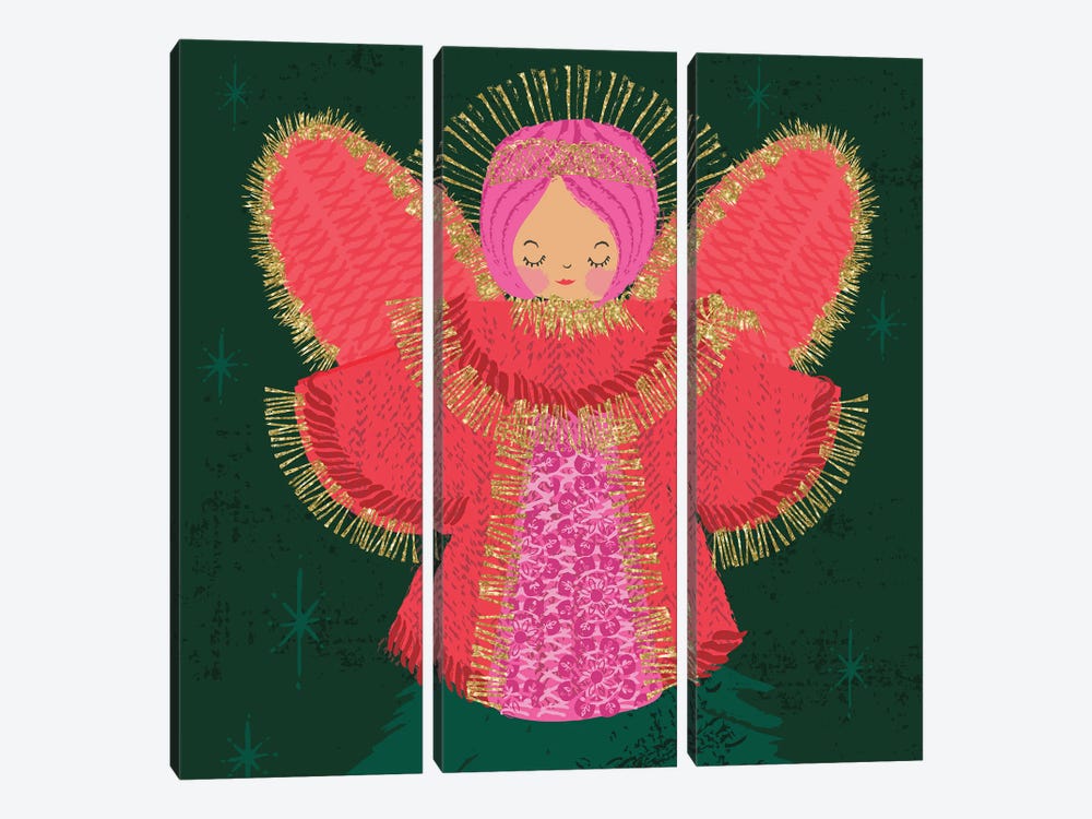 Christmas Angel by Helen Black 3-piece Canvas Art