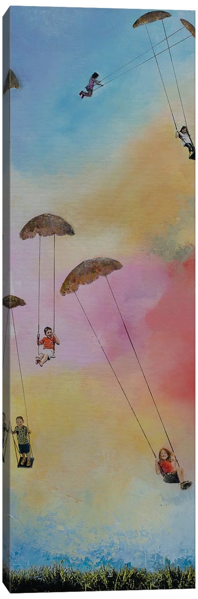 Swinging Around I Canvas Art Print - Hanneke Pereboom