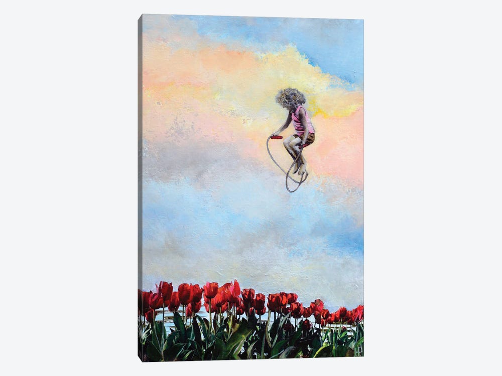 Jumping In by Hanneke Pereboom 1-piece Canvas Art