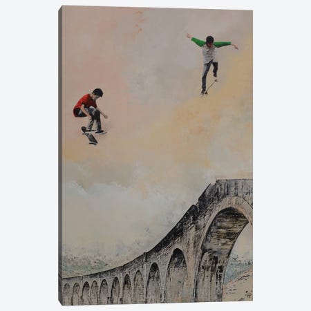 Freestyle Skaters Canvas Print #HBM31} by Hanneke Pereboom Canvas Print