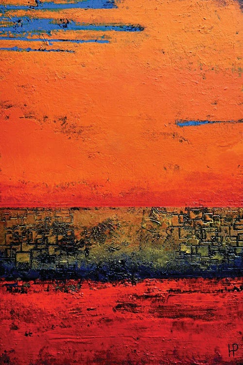 Red, Orange And Blue by Hanneke Pereboom wall art