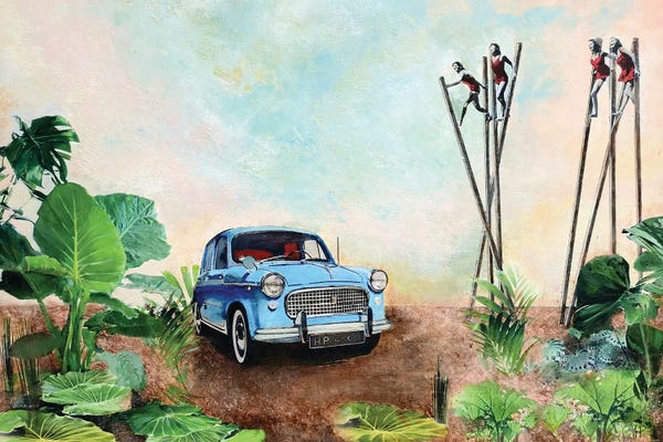 Hanneke Pereboom: A Holiday With The Blue Car by Hanneke Pereboom
