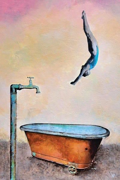 Hanneke Pereboom: She Is Diving In Her Bath IV by Hanneke Pereboom