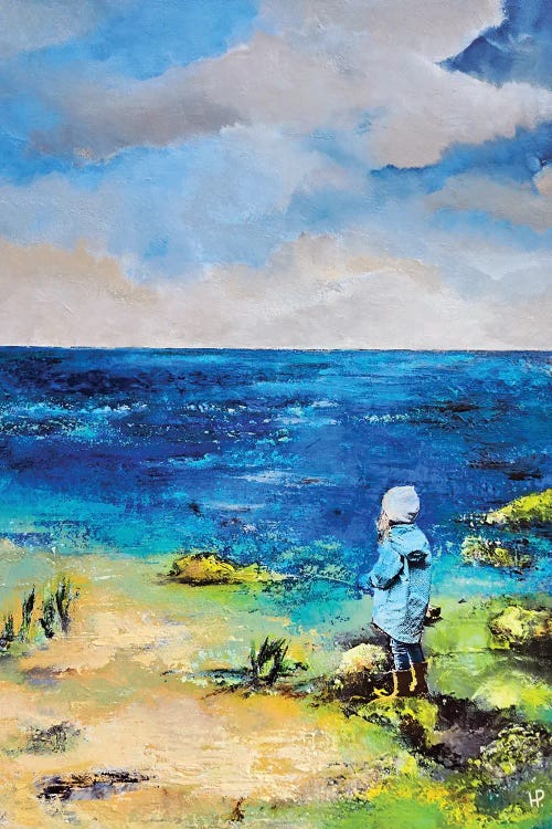 Girl On The Beach by Hanneke Pereboom wall art