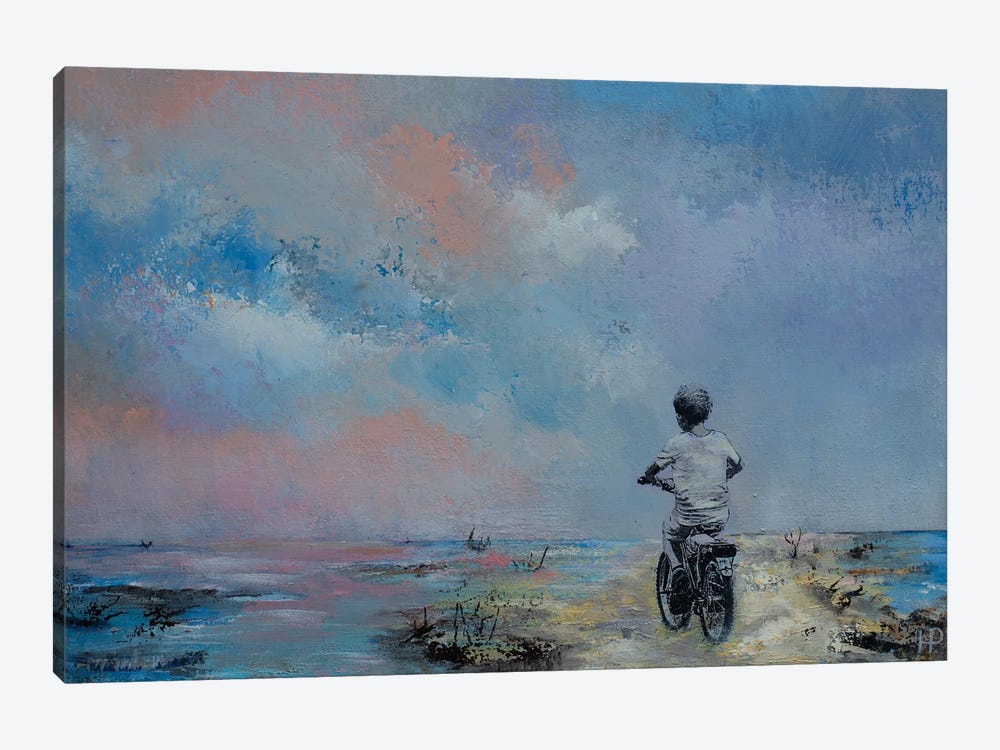 Bicycle by Hanneke Pereboom 1-piece Canvas Print