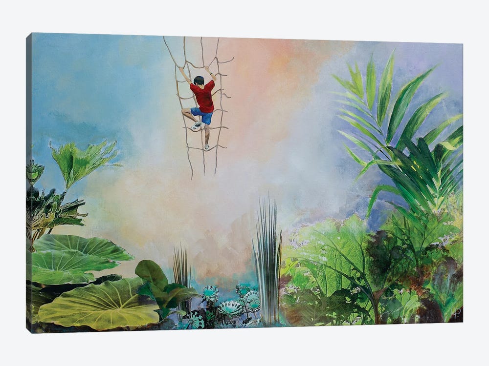 Cimbing In The Jungle II by Hanneke Pereboom 1-piece Canvas Artwork