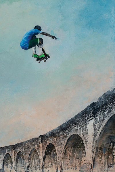Free Falling: Freestyleskater And The Roman Bridge II by Hanneke Pereboom