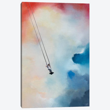 Girl On A Swing Canvas Print #HBM8} by Hanneke Pereboom Canvas Print