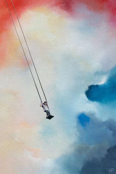 Free Falling: Girl On A Swing by Hanneke Pereboom