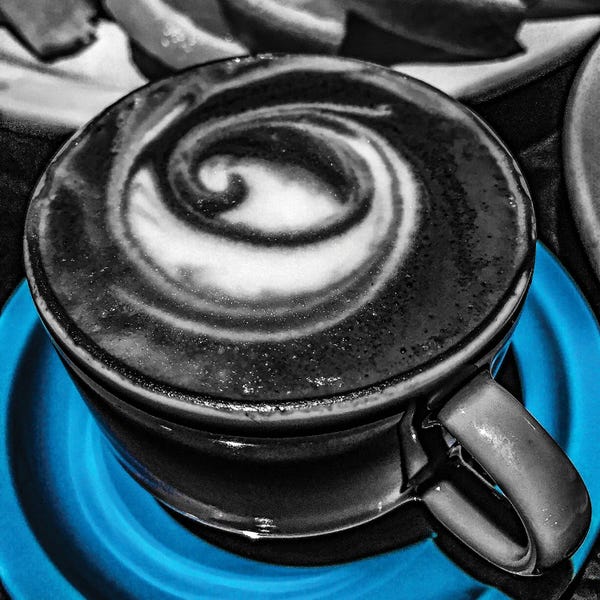 Color Pop Photography: Latte Swirl Blue by Heidi Bannon