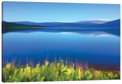 Norway Fjord Oil Canvas Art Print