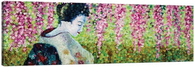 Quiet Garden Canvas Art Print - Geisha