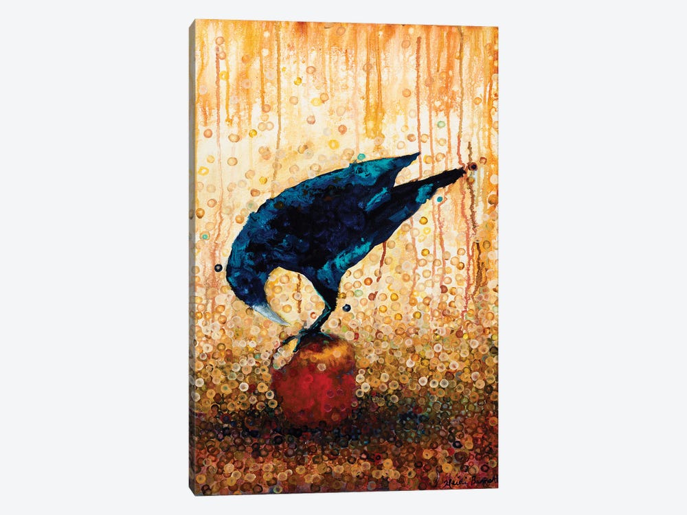 Raven And Apple 1-piece Art Print