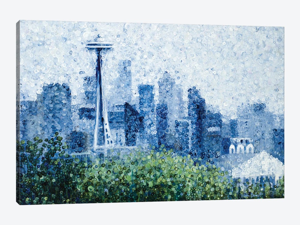 Seattle Rain 1-piece Canvas Wall Art