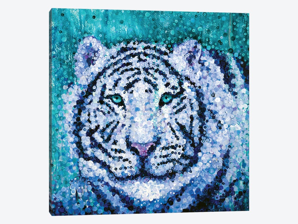 White Tiger by Heidi Barnett 1-piece Canvas Print