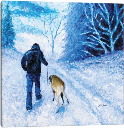 Winter Wonderland Canvas Art Print - The Modern Man's Best Friend