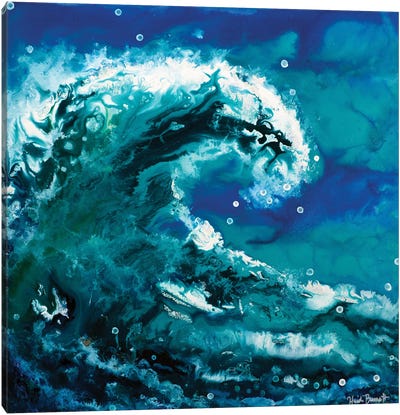 Ocean Wave Canvas Art Print - Heidi Barnett