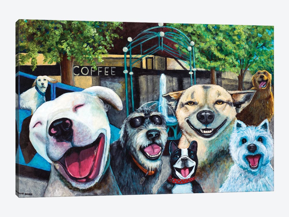 Happy Dogs In Edmonds by Heidi Barnett 1-piece Canvas Art Print