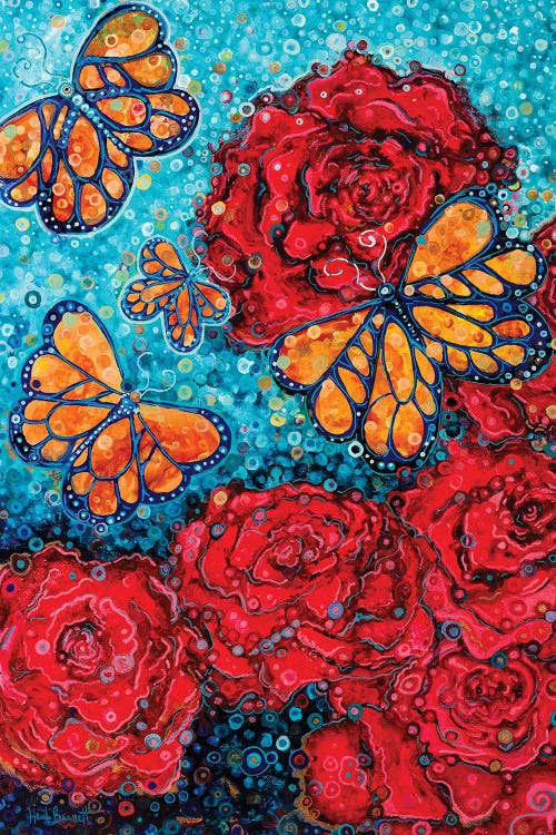 Roses And Butterflies