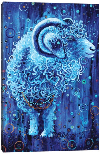 Cosmic Goat Canvas Art Print - Goat Art