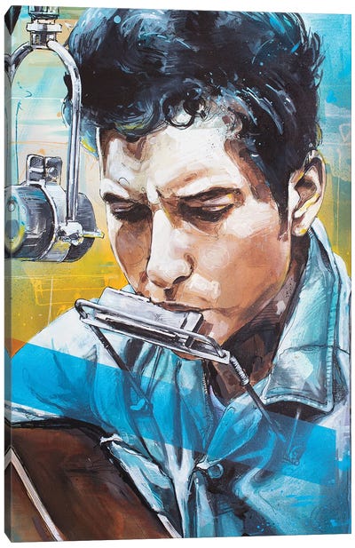 Robert Zimmerman Canvas Art Print - Bob Dylan