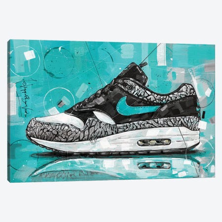Nike Air Max 1 Atmos Elephant Canvas Print #HBW112} by Jos Hoppenbrouwers Canvas Wall Art