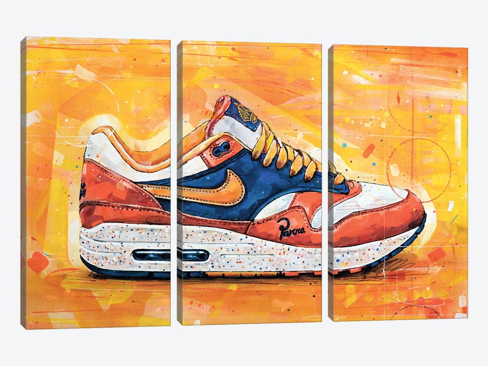 Nike Air Max 1 Parra Albert Heijn by Jos Hoppenbrouwers 3-piece Canvas Wall Art