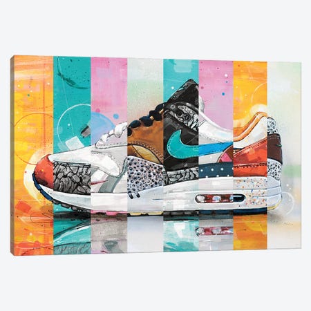 Nike Air Max 1 Parra Atmos Canvas Print #HBW119} by Jos Hoppenbrouwers Canvas Wall Art