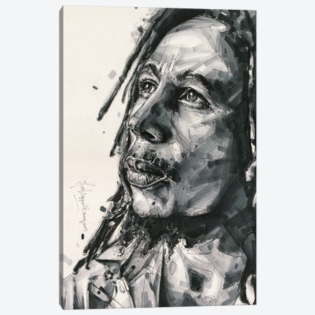 Bob Marley Canvas Print #HBW11} by Jos Hoppenbrouwers Canvas Print