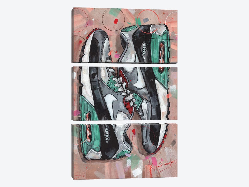 Nike Air Max 90 by Jos Hoppenbrouwers 3-piece Canvas Wall Art