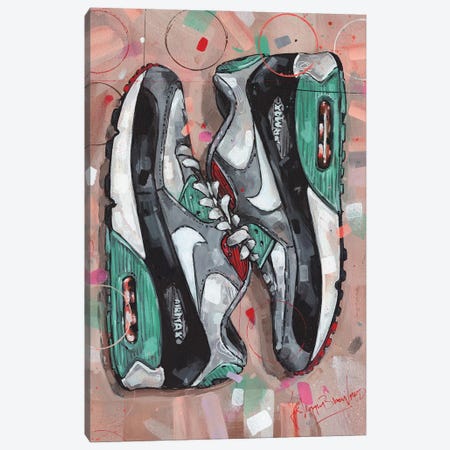 Nike Air Max 90 Canvas Print #HBW126} by Jos Hoppenbrouwers Canvas Wall Art