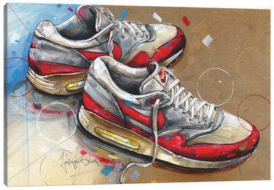 Nike Air Max 1 1987 Canvas Art Print - Sneaker Art