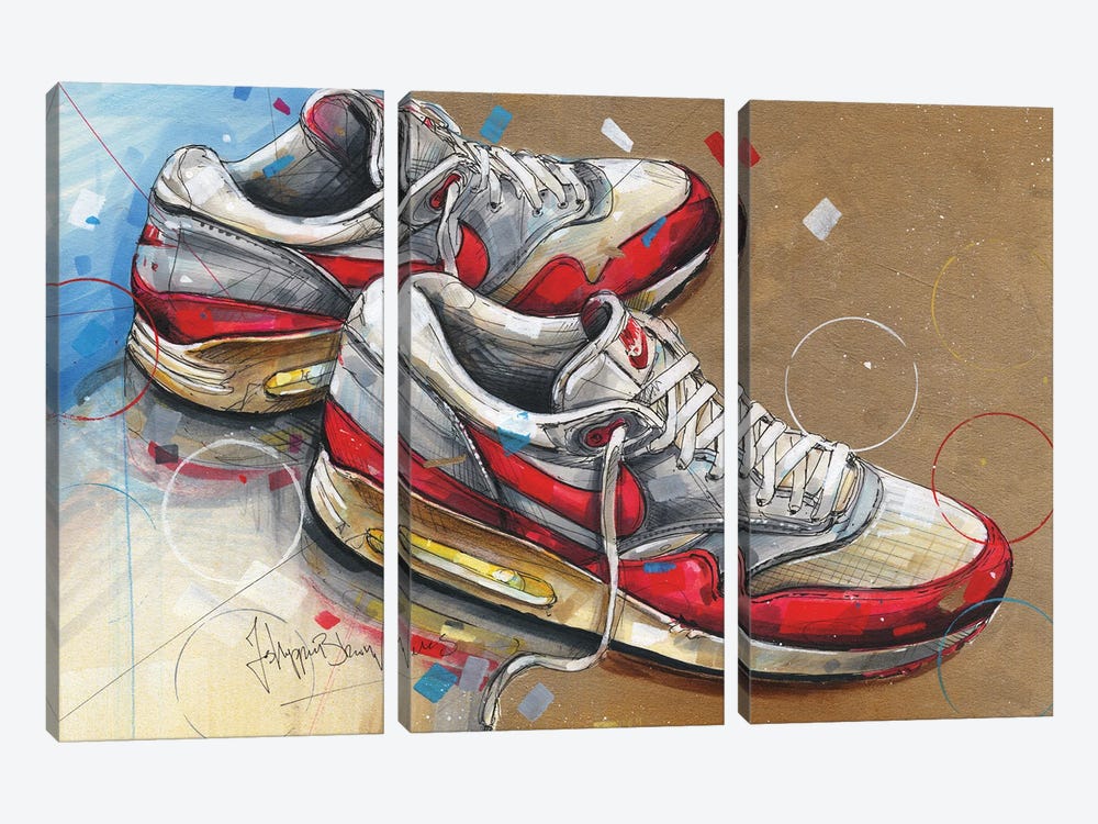 Nike Air Max 1 1987 by Jos Hoppenbrouwers 3-piece Canvas Print